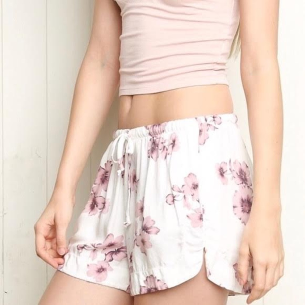 Brandy White Soft Shorts